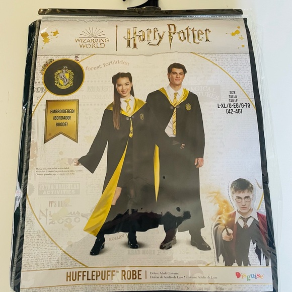 Disguise Other - Disguise Hufflepuff Robe Costume - Black and Yellow